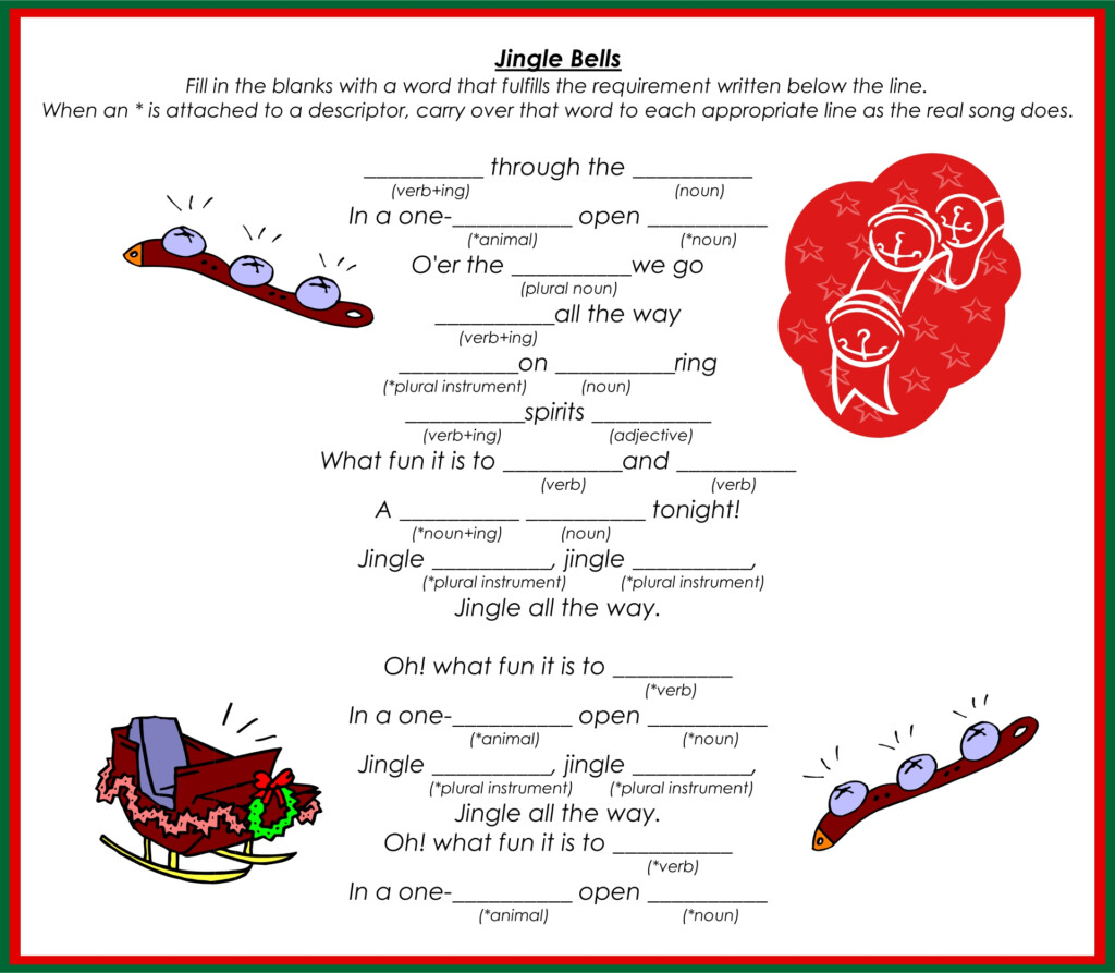 Christmas Carol Mad Libs 12 Free PDF Printables Printablee
