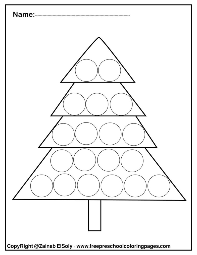 Christmas Dot Art Free Printables