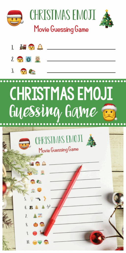 Christmas Emoji Game Printable