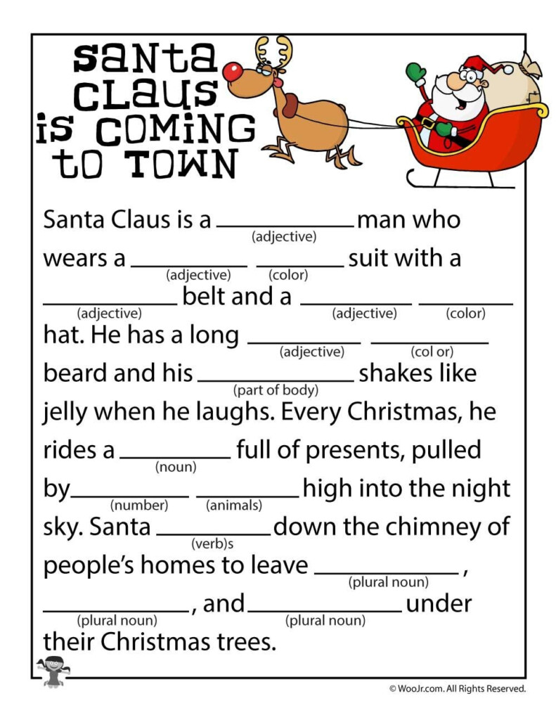 Christmas Mad Lib 2025 Printablemadlibs