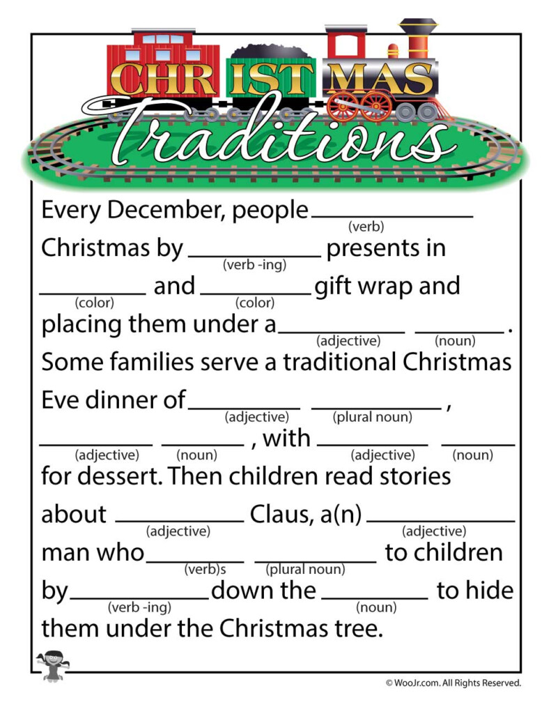 Christmas Mad Libs Printable