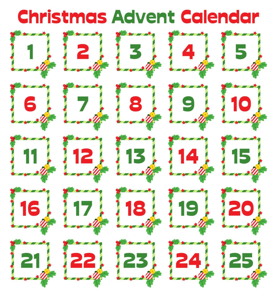 Christmas Numbers Printable 1 50