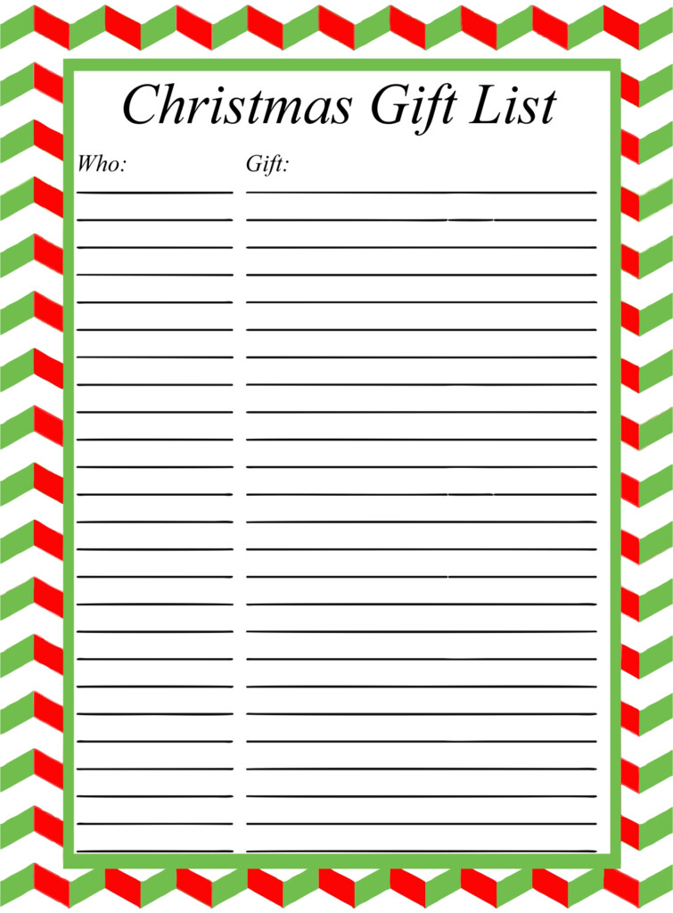 Christmas Organization Lists 11 Free PDF Printables Printablee