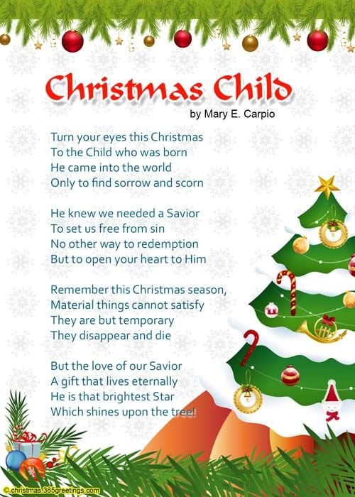 Christmas Poems For Kids Christmas Celebrations Christmas Poems 