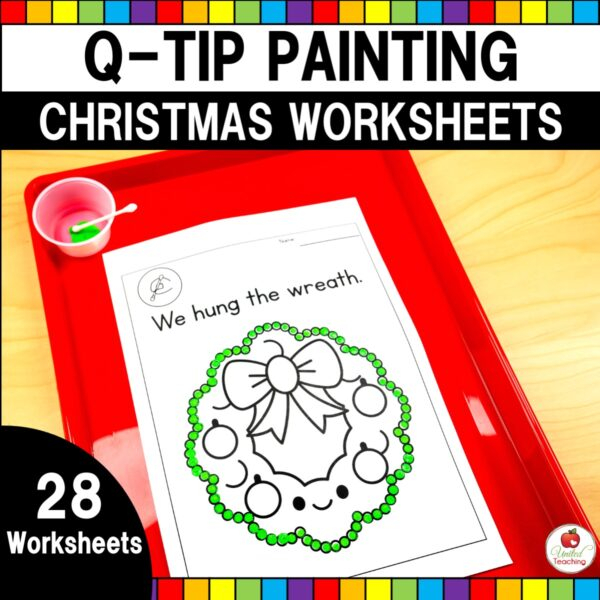 Christmas Q Tip Painting Printables Free