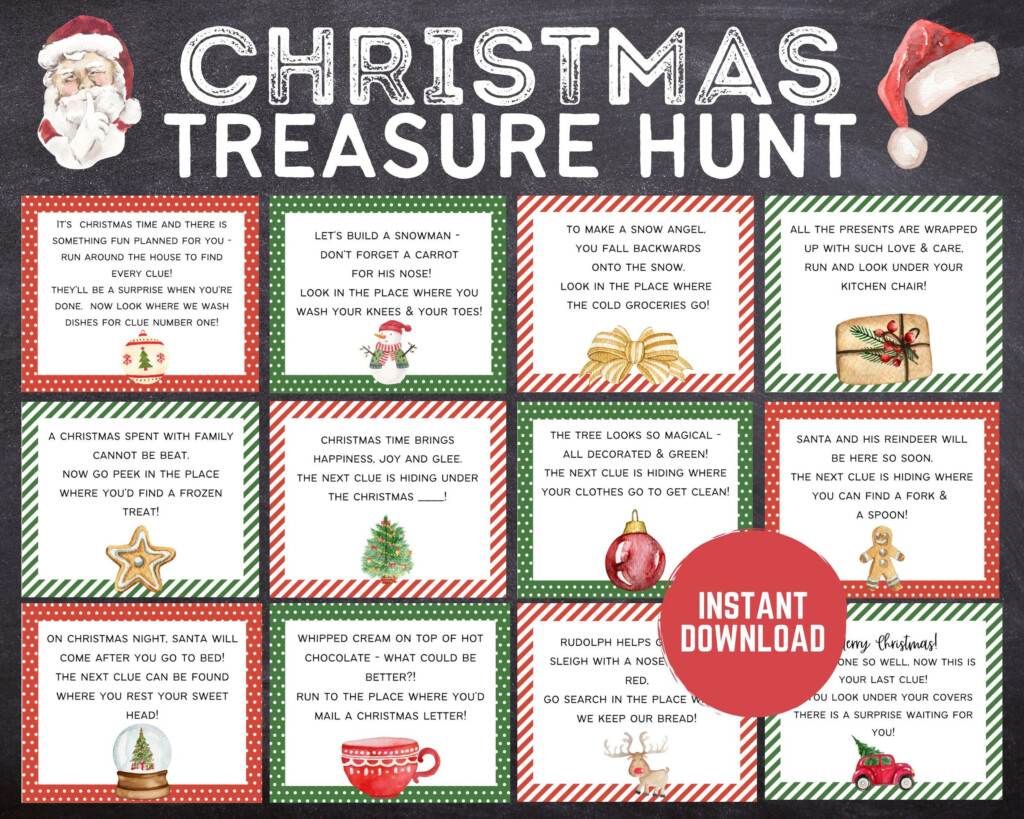 Christmas Scavenger Hunt Clues Artofit