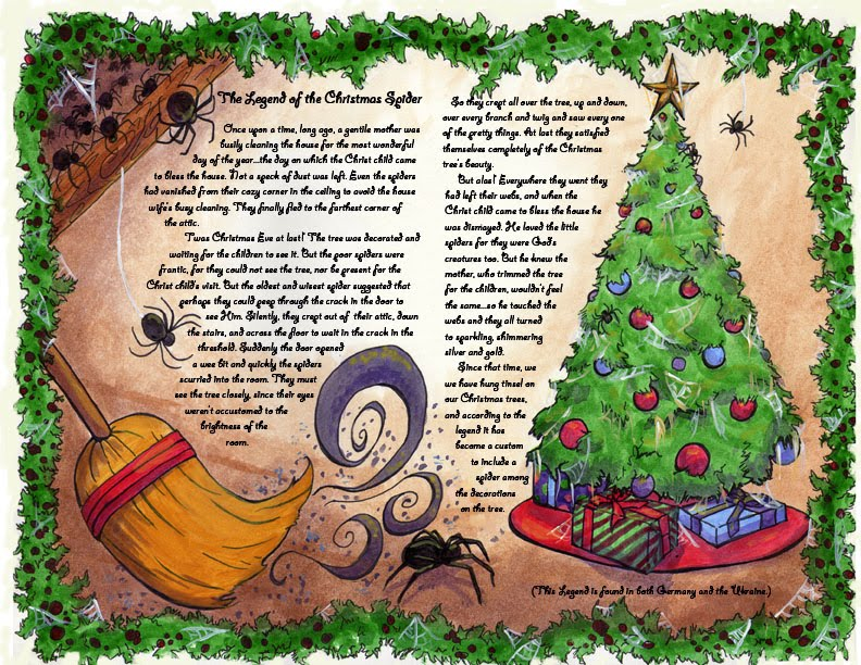 Christmas Spider Story Printable