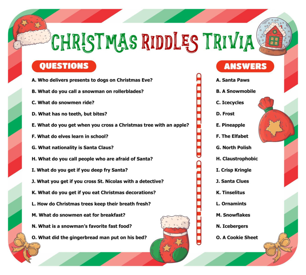 Christmas Trivia With Answers 15 Free Pdf Printables Artofit