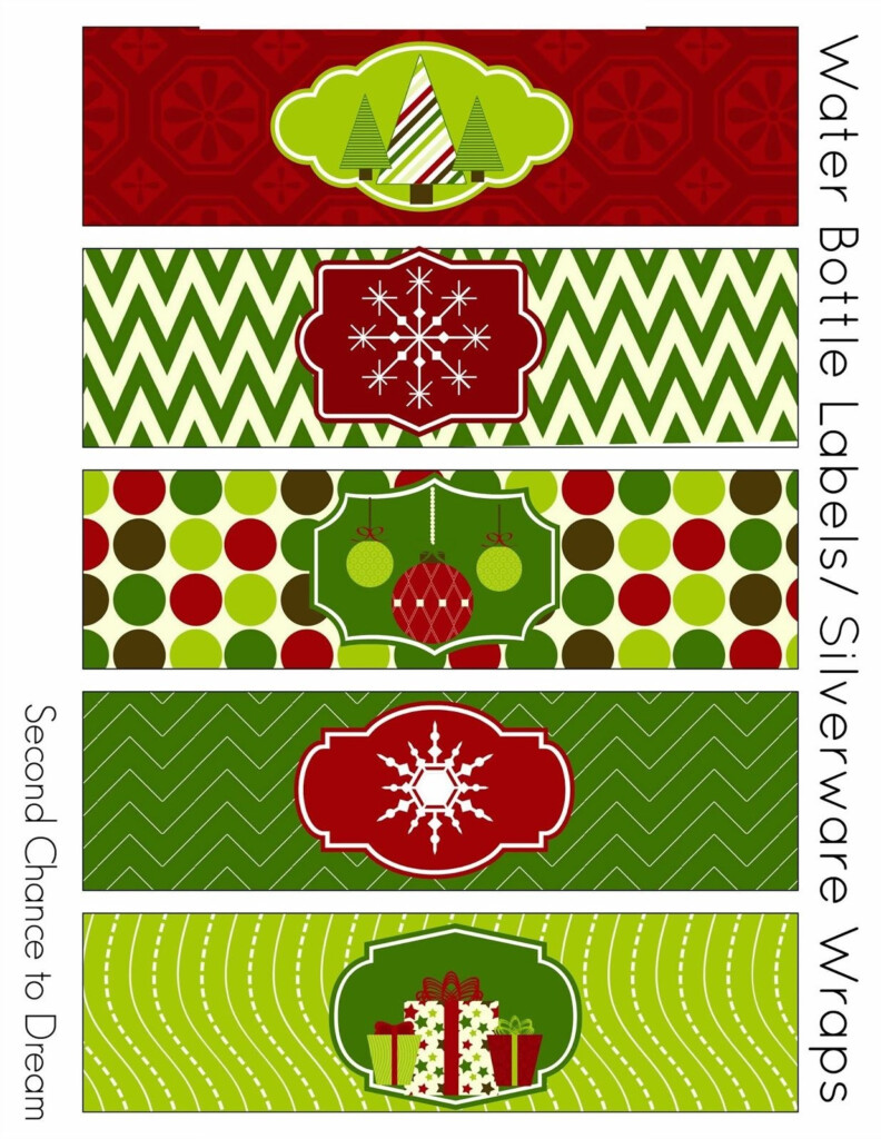 Christmas Water Bottle Labels Free Printable Printable Templates Protal
