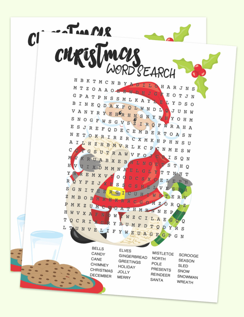 Christmas Word Search Printable Pdf Free Download Word Search Maker
