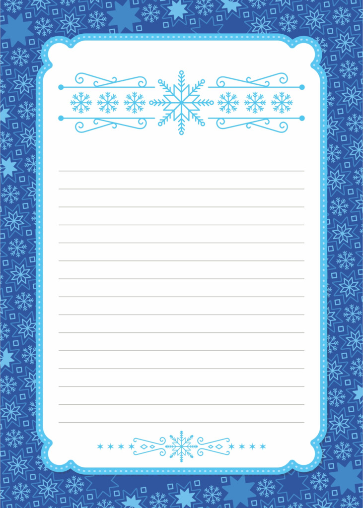 Christmas Writing Paper Template 15 Free PDF Printables Printablee
