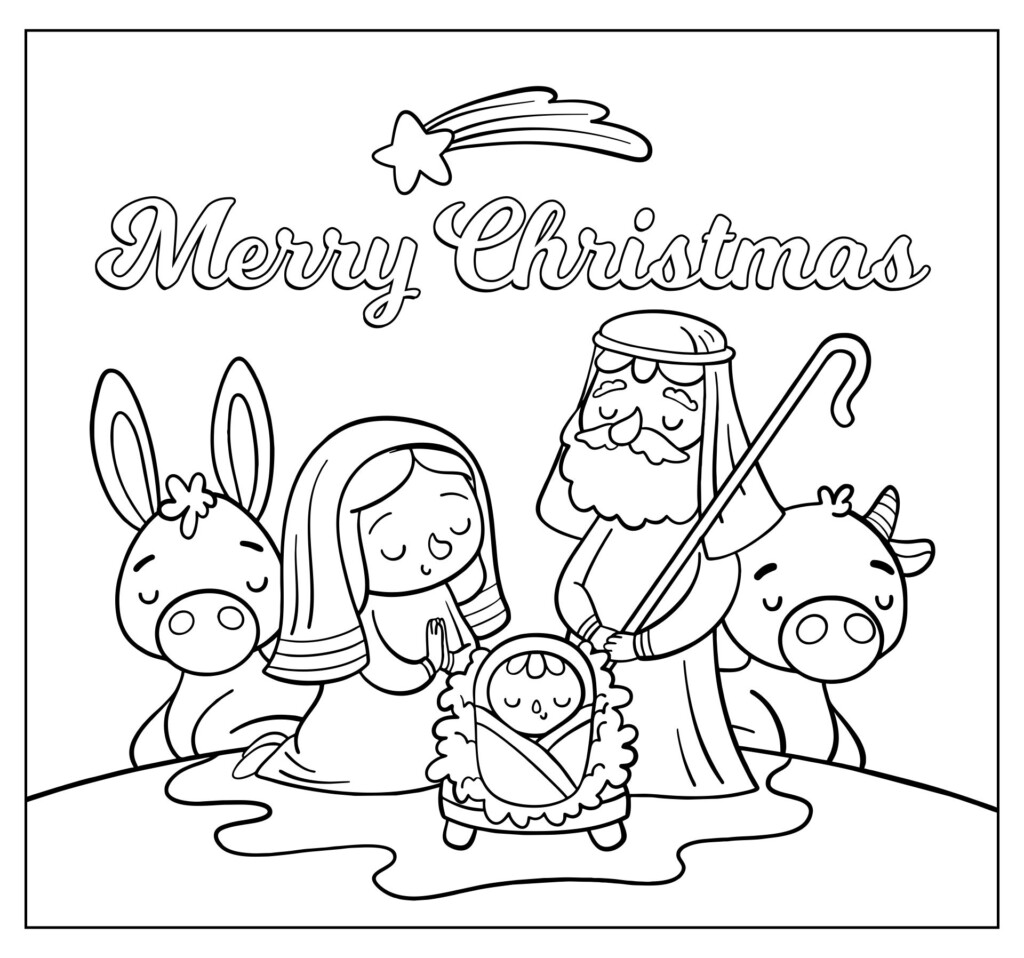 Coloring Page Of The Nativity