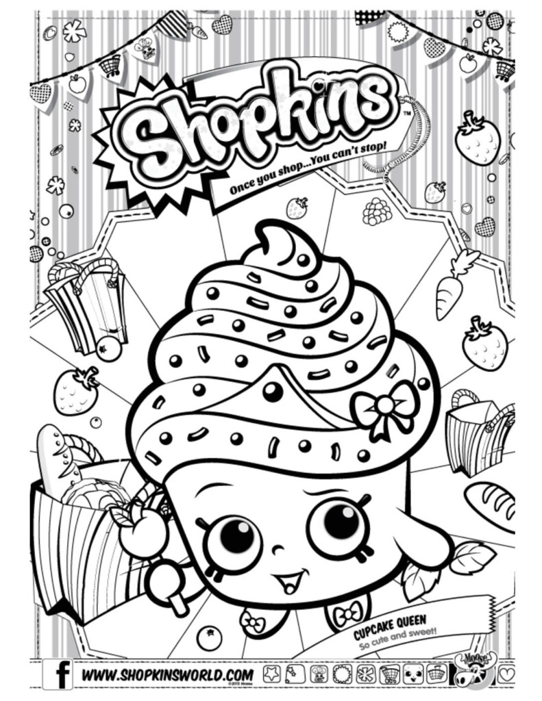 Coloring Pages For Kids Shopkins