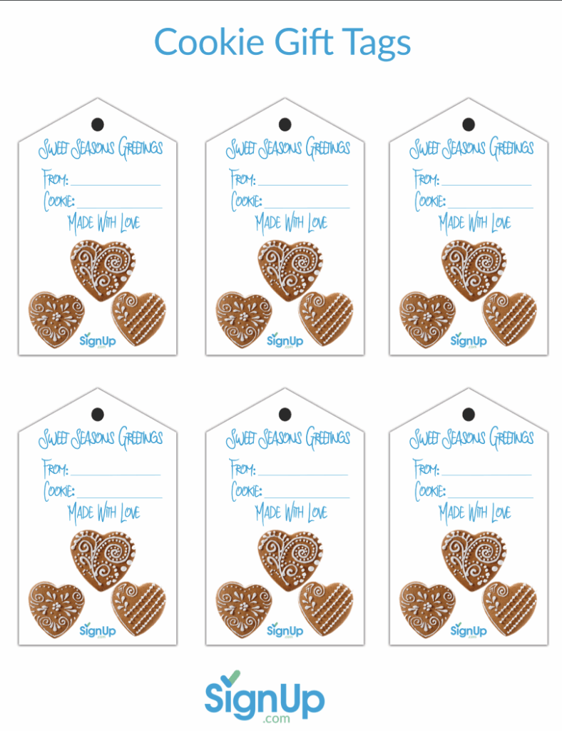 Cookie Gift Tags Free Printable FREE PRINTABLE TEMPLATES