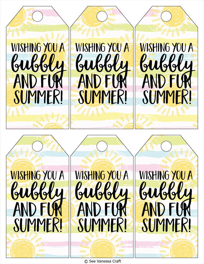 Craft End Of School Year Bubble Gift Idea See Vanessa Craft