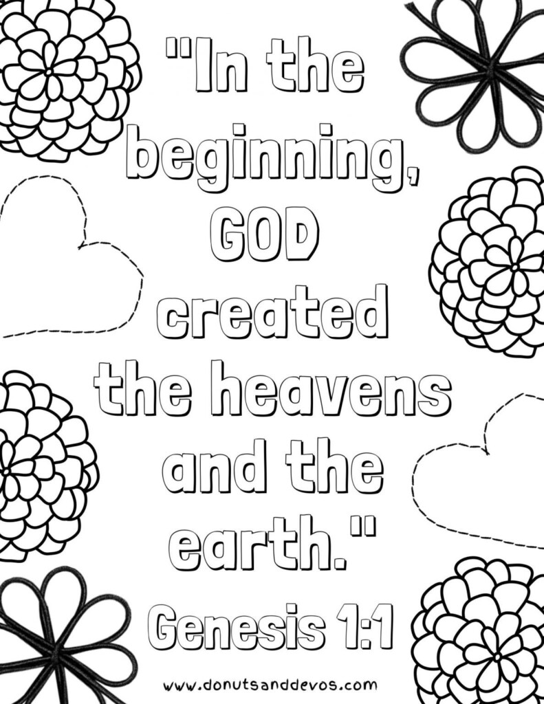 Creation Coloring Printable Coloring Pages