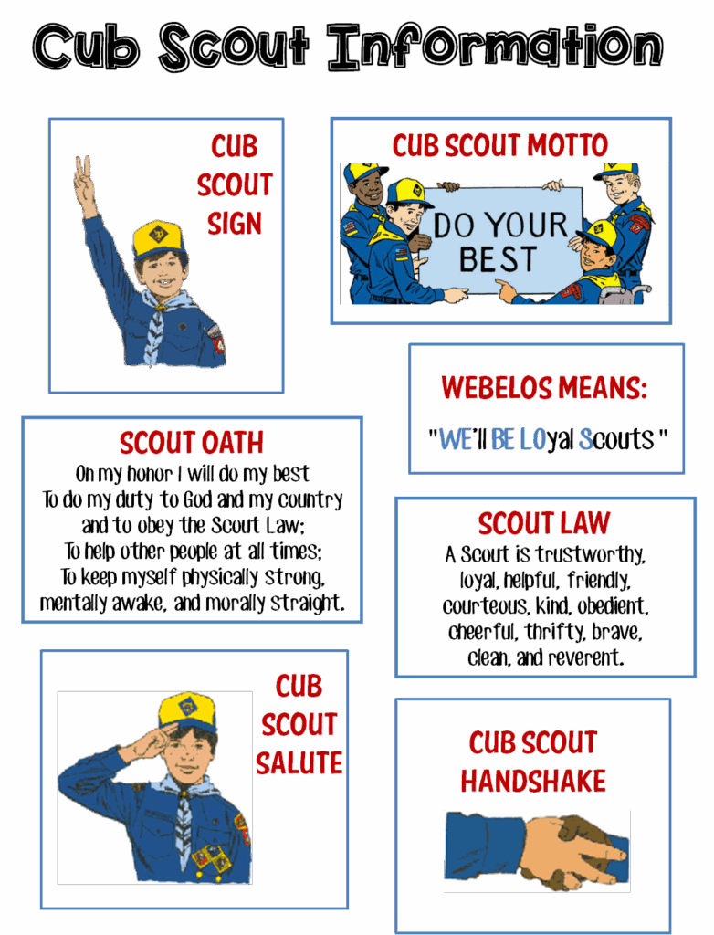 Cub Scout Printables Free Handy Printable Materials