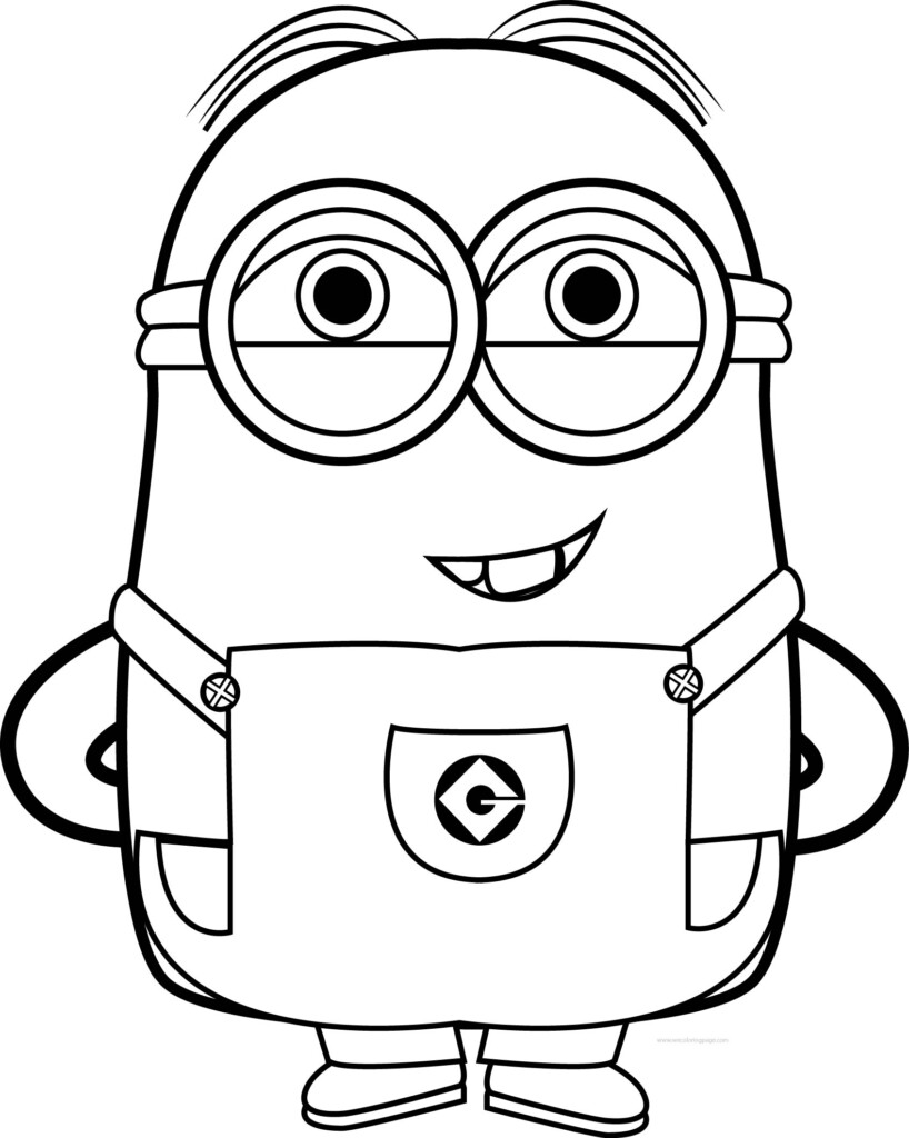 Cute Minion Coloring Pages At GetColorings Free Printable 