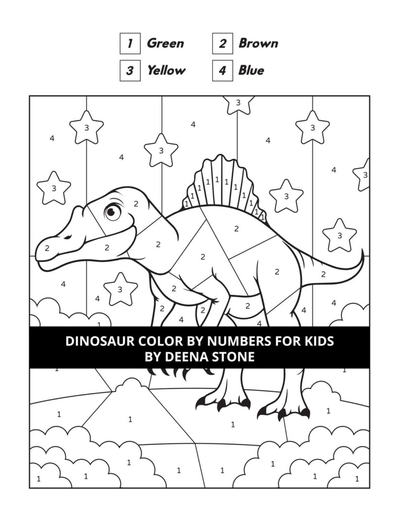 Dinosaur Color By Number Free Printables Printable Templates Protal