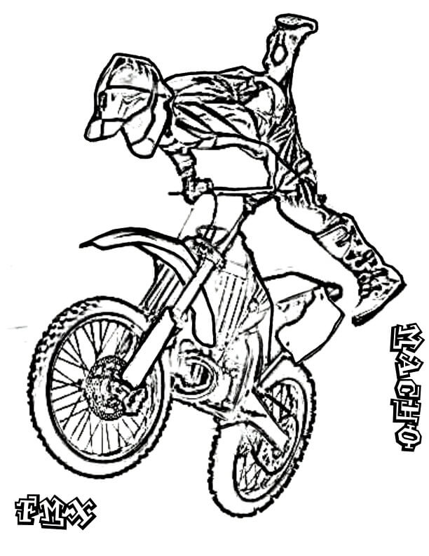 Dirt Bike Coloring Page Free Printable Coloring Pages For Kids