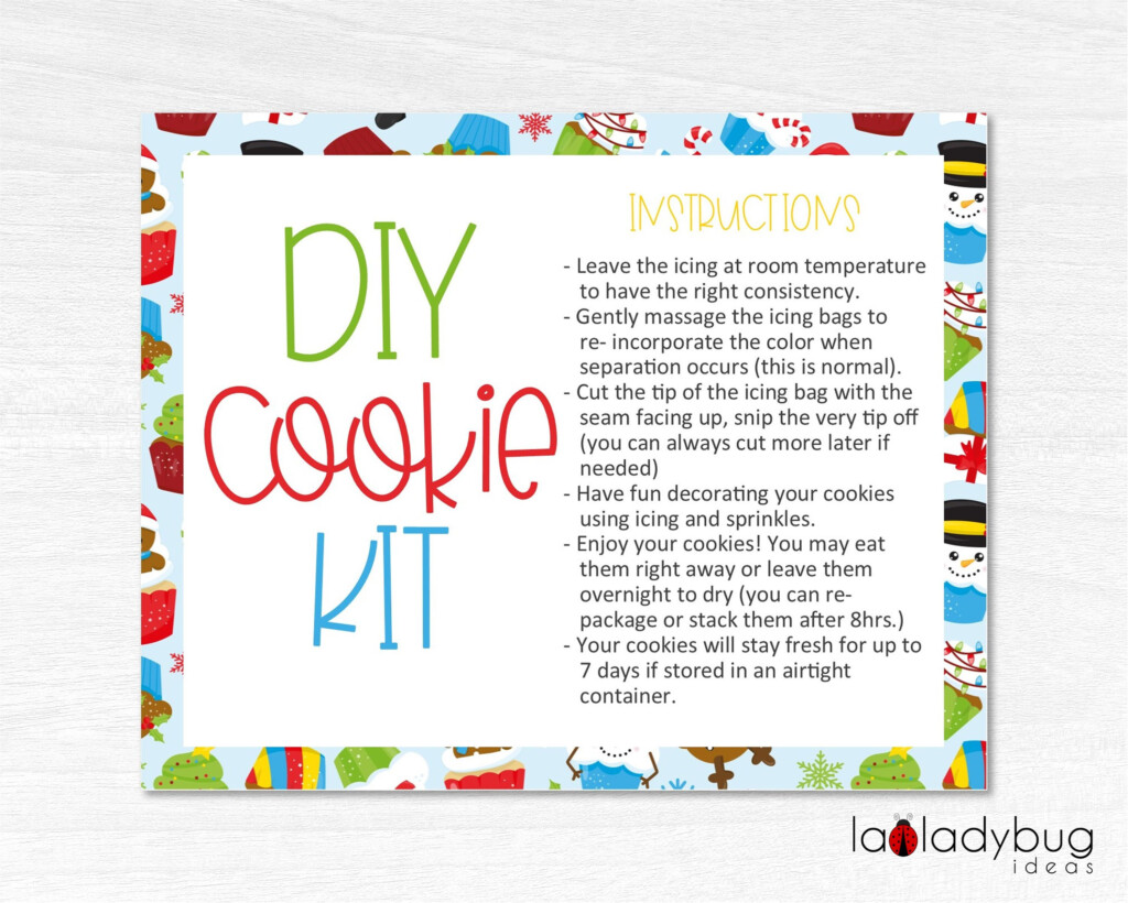 Diy Cookie Kit Instructions Printable Free