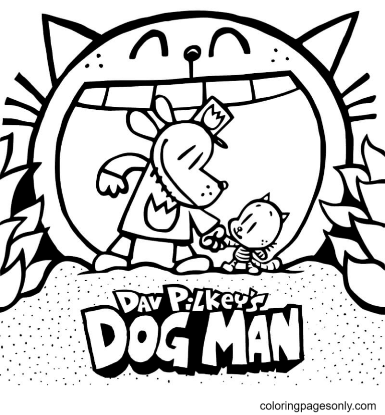 Dog Man Coloring Pages Printable For Free Download