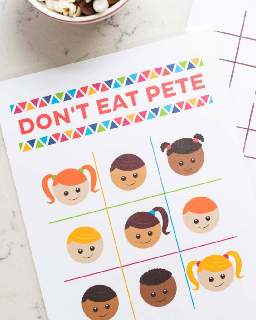 Don 39 t Eat Pete Game FREE Printable The Inspiration Board