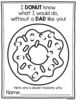 Donuts For Dads Craft Uncle Grandpa Craftivity Doughnuts By Speech Dreams