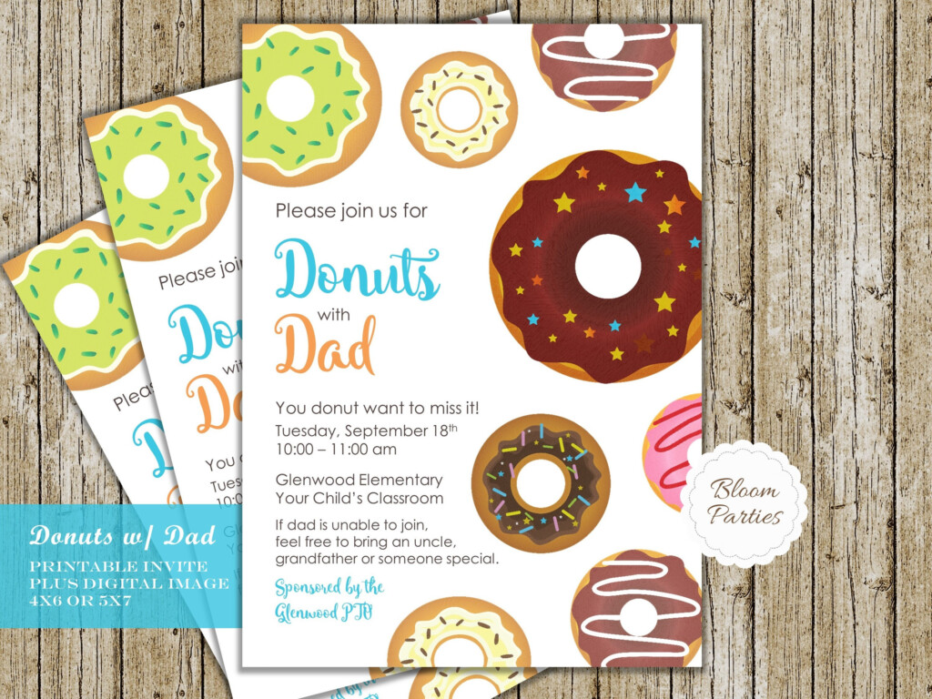 Donuts With Dad Printable