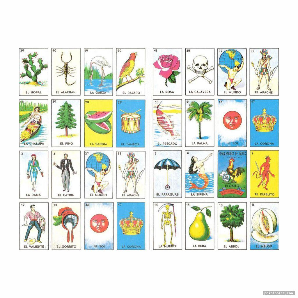 Downloadable Printable Loteria Cards Pdf Free Printable Templates