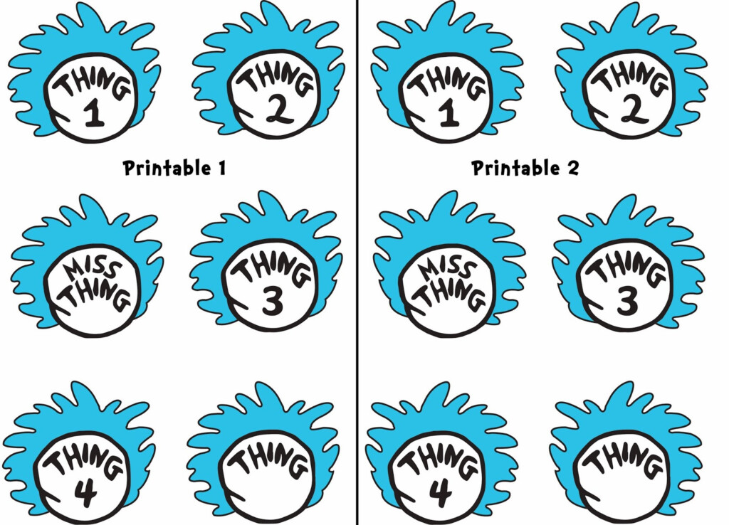Dr Seuss Coloring Pages Thing 1 And Thing 2 Free Download On ClipArtMag