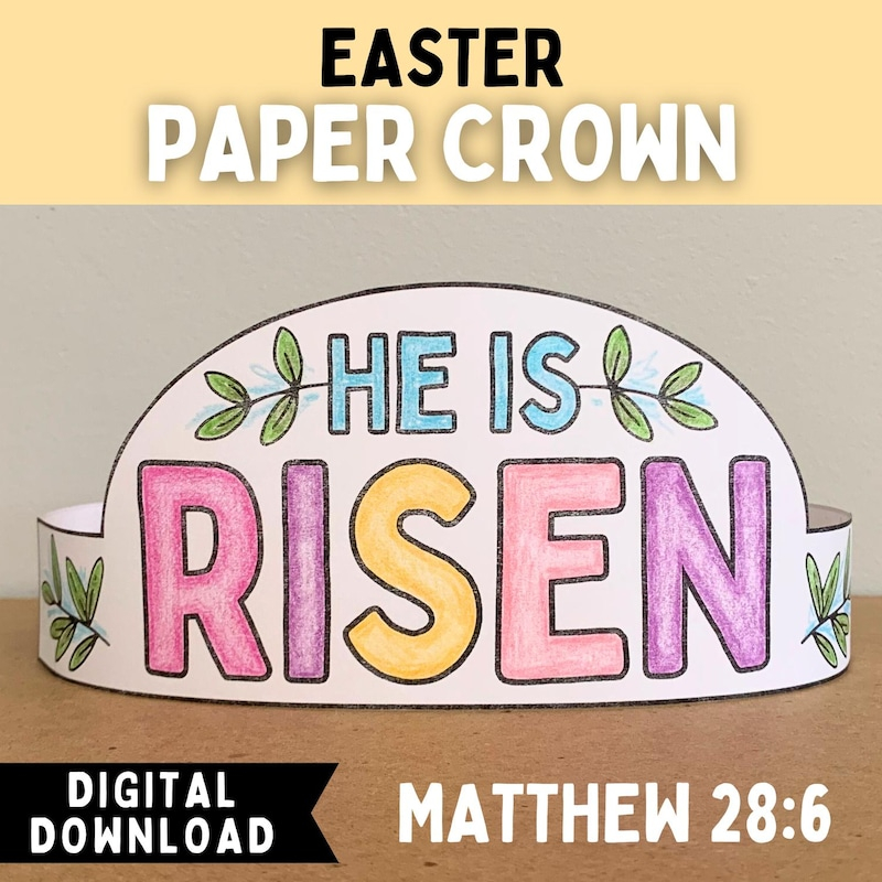 Easter Color Sheets Preschool Etsy