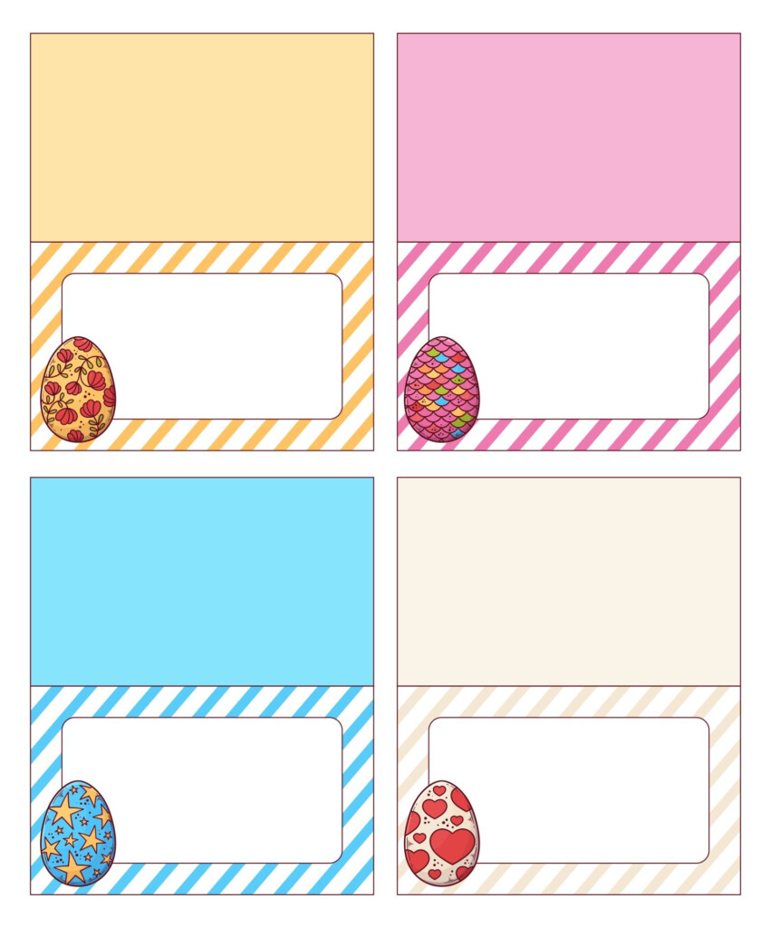 Easter Name Tag Labels 10 Free PDF Printables Printablee Gift Tag 