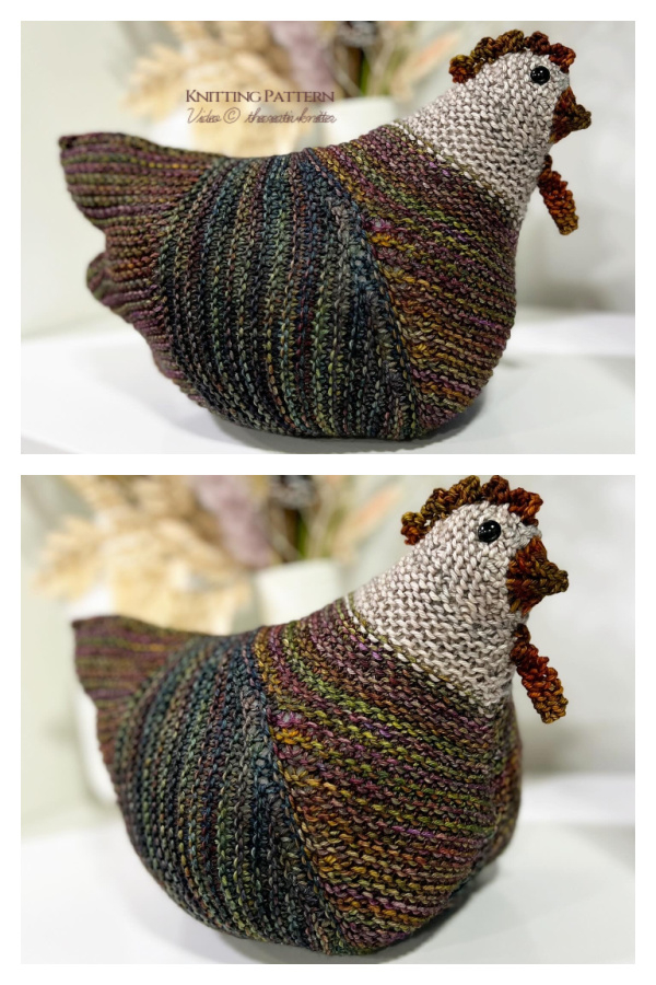 Emotional Support Chicken Knitting Pattern Video Knitting Pattern