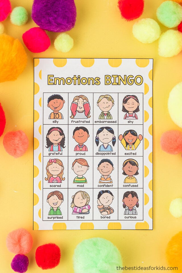 Emotions Bingo Free Printables The Best Ideas For Kids