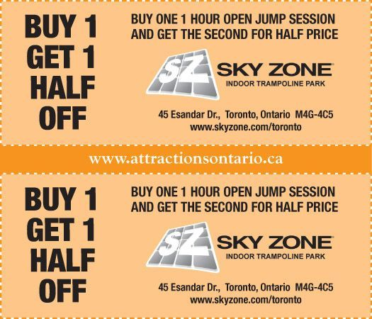 Enjoy Up To 41 OFF With Sky Zone Coupon Codes 2016 Or Promo Code At 