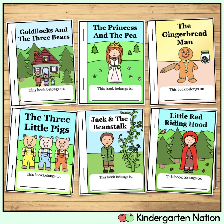Fairy Tales Printable Short Stories Mini Books Instant Download 