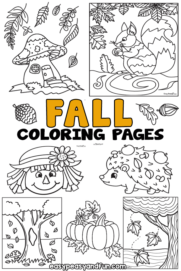 Fall Coloring Pages 30 Printable Sheets Ph n M m Portable