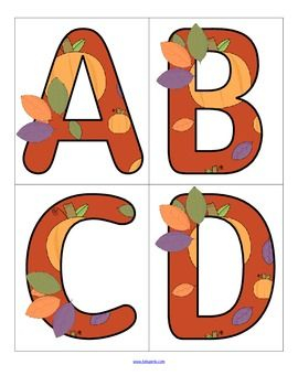 Fall Letters Printable