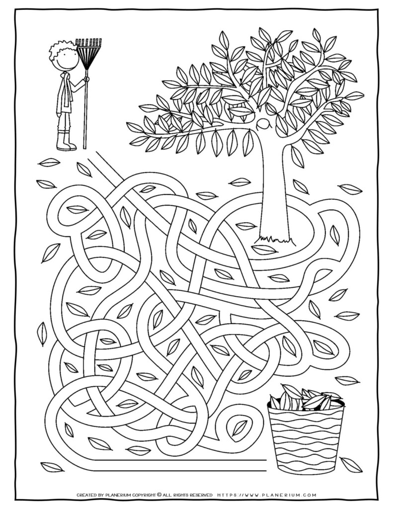Fall Maze Printables