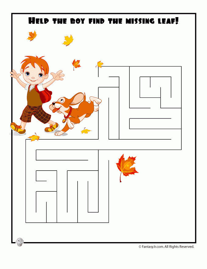 Fall Printable Mazes