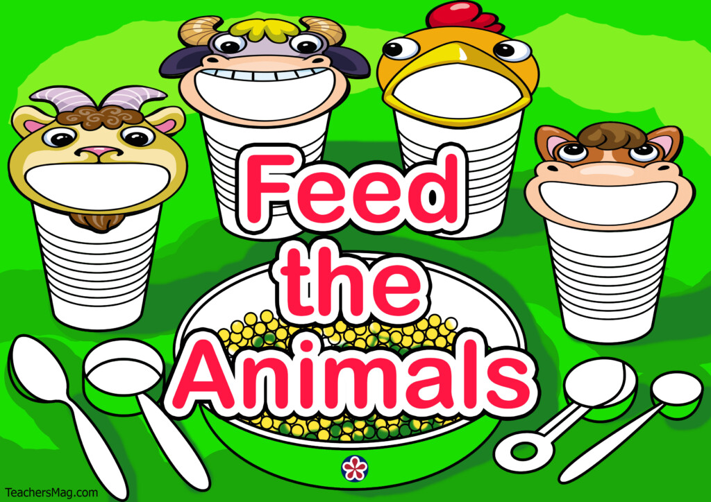 Farmer Feeding Animals