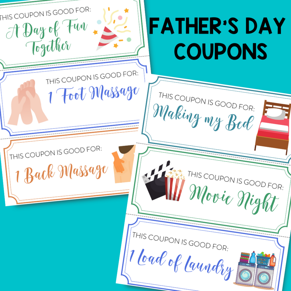 Father 39 s Day Coupon Book Free Printable Just Simply Mom