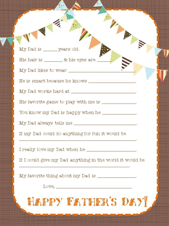 Father 39 s Day Fill In The Blank Printable Free Goimages Today