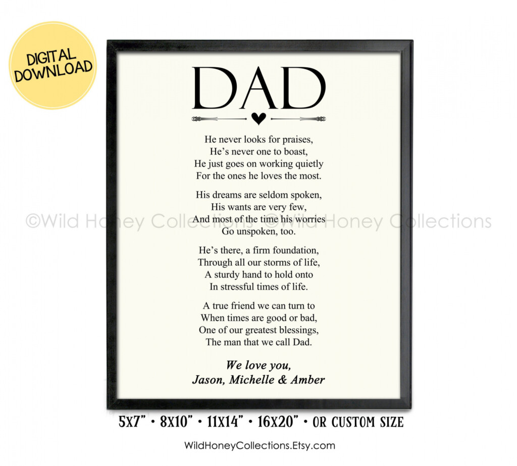 Fathers Day Poems Printable Printable Free Templates