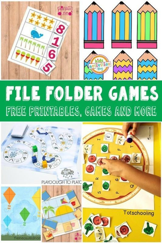 File Folder Games Free Printable First Grade File Folder Games 