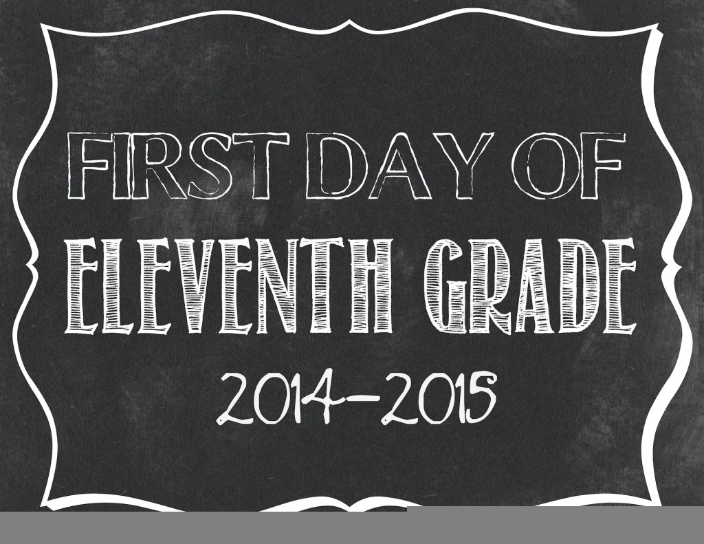 First Day Of 11th Grade Sign Free Printable 2024 FreePrintableSign