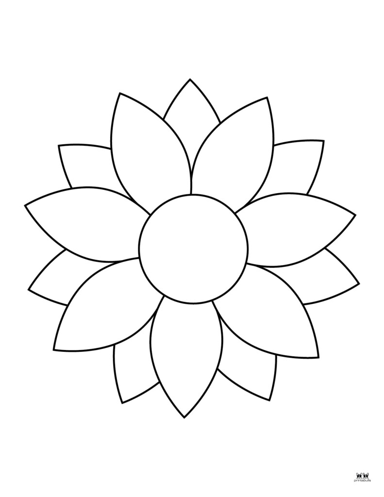 Flower Coloring Pages 50 FREE Printable Pages Printabulls