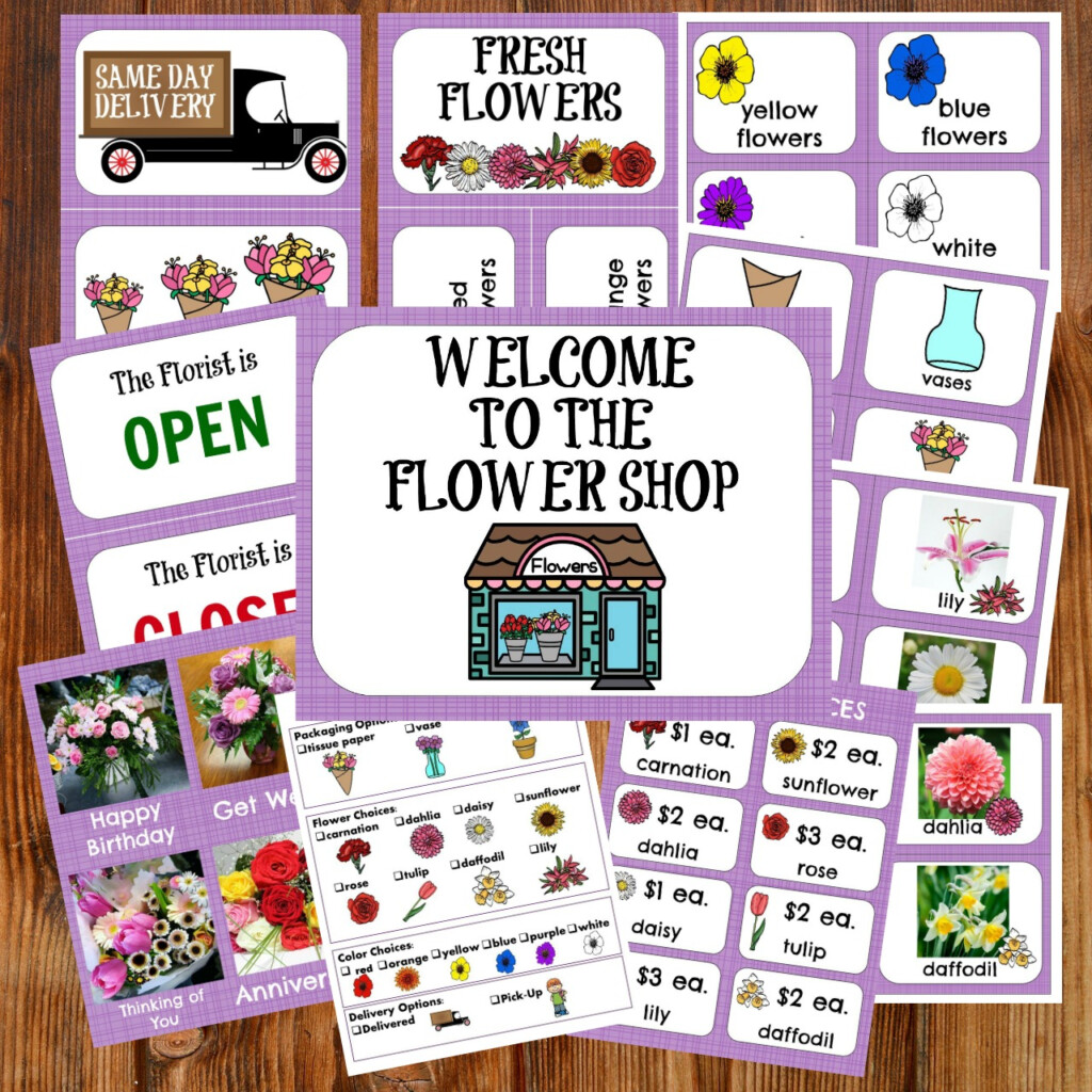 Flower Shop Dramatic Play Free Printables Printable Word Searches