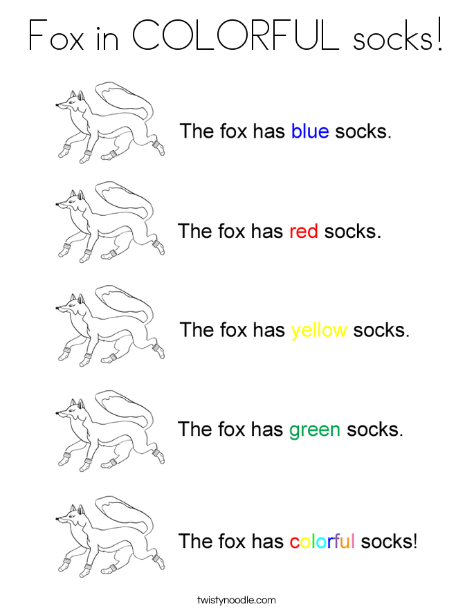 Fox In Socks Free Printables Printable Calendars AT A GLANCE